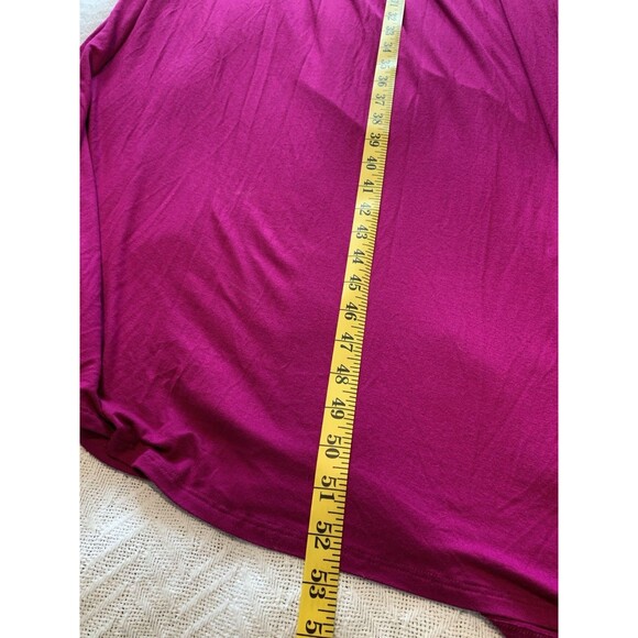 Spense NWT Maxi Dress  Sleeveless V-Neck Ruched Long Stretch Large Color Berry - Picture 7 of 7